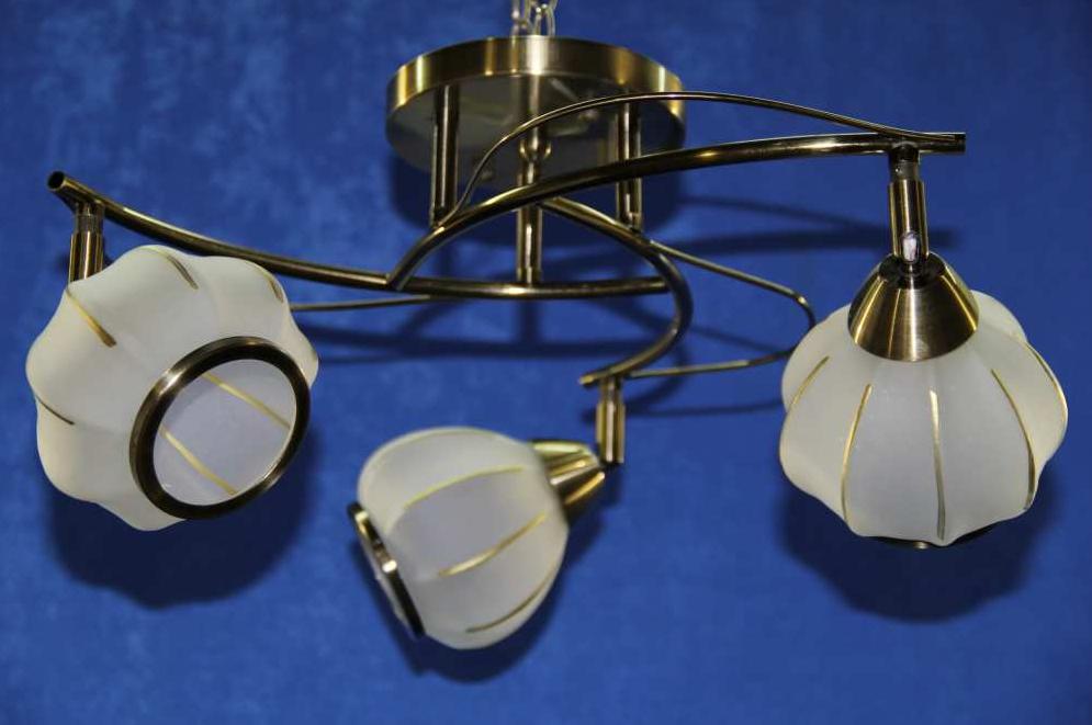 Люстра з плафонами Ray L27225/3 CR+AB (30234512)