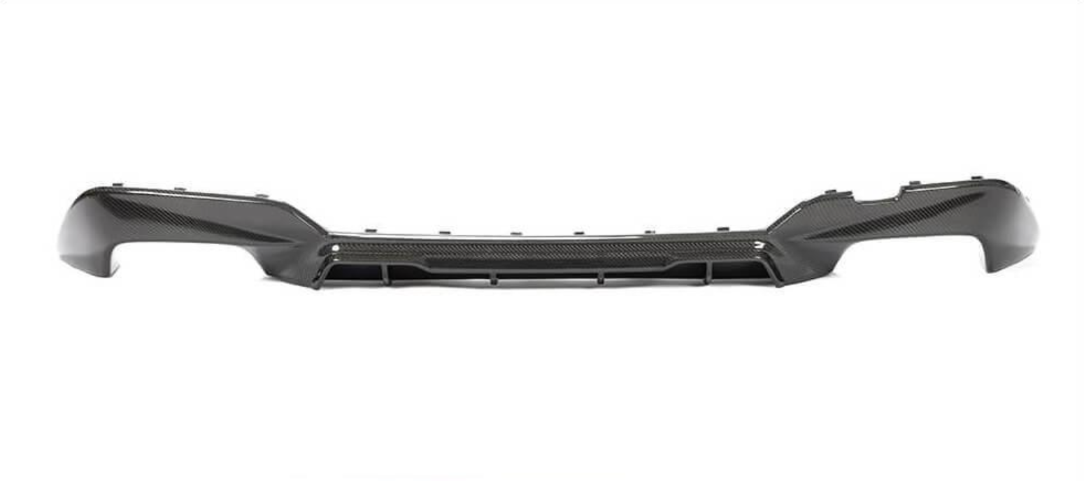 Диффузор заднего бампера DDCarbon V4 2019-2021 M-Sport для BMW 3 серия G20/21 2018- гг. натуральный карбон (136943)
