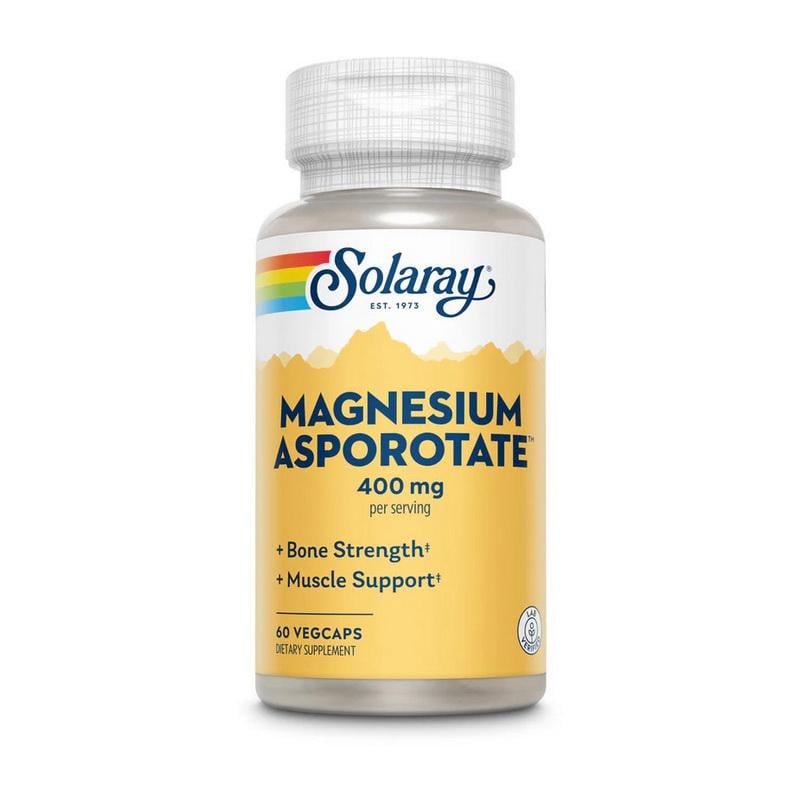 Комплекс магния аспартат цитрат оротат Solaray Magnesium Asporotate 400 mg 60 вер. капс.