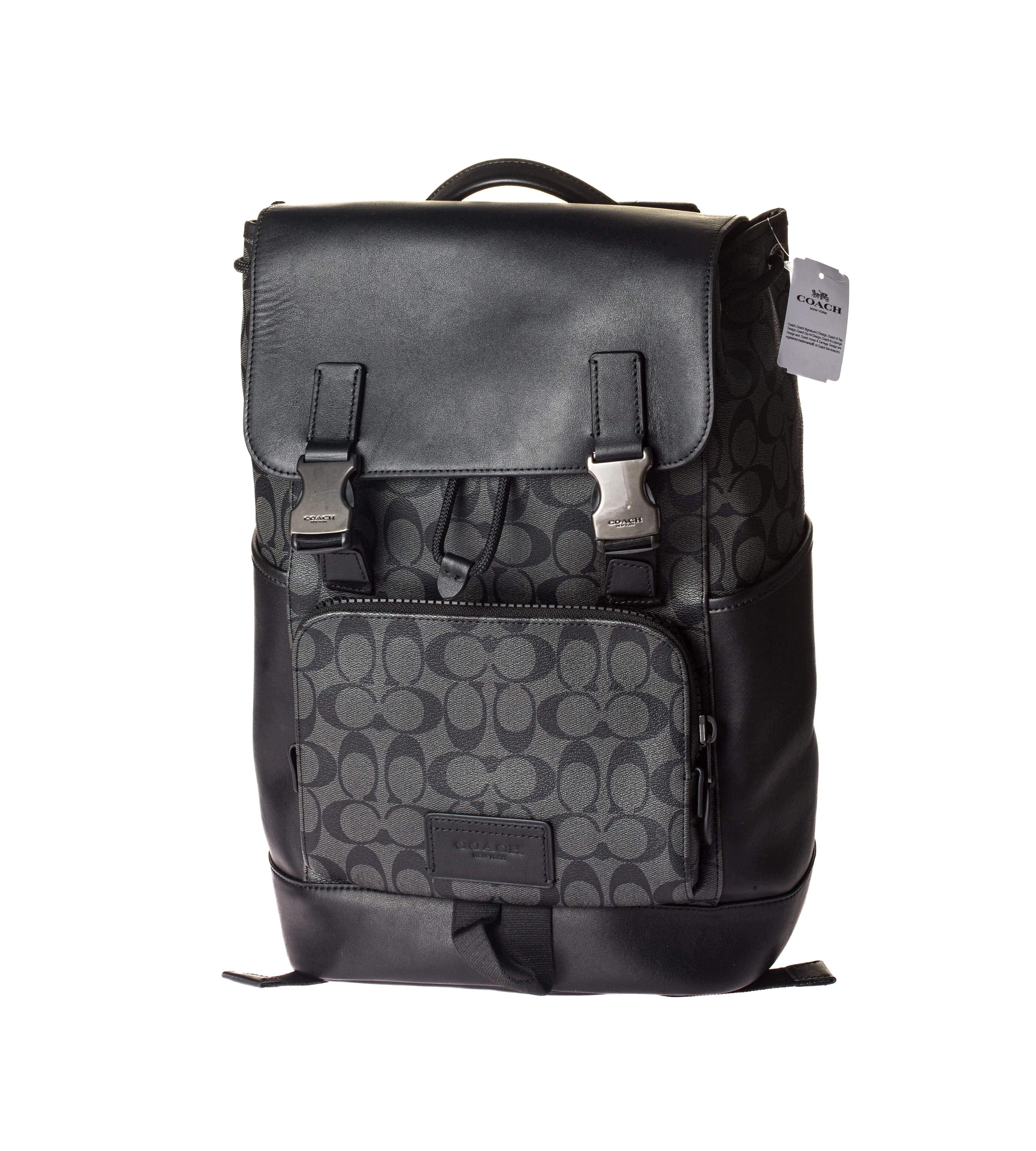 Кожаный рюкзак Coach Track Backpack