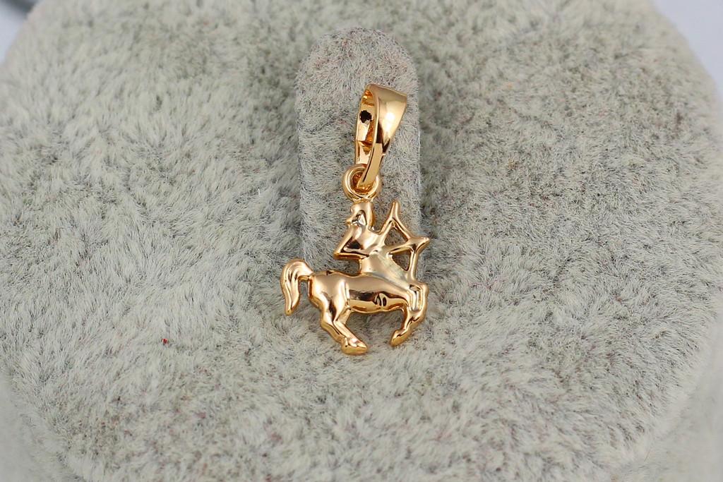 Кулон Xuping Jewelry Зодиак Стрелец 1,2 см Золотистый