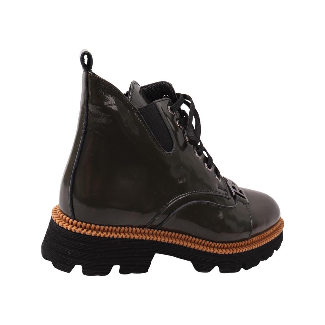 Черевики жіночі Euromoda з лакової шкіри р. 37 Зелений (492-21/22DHC) - фото 4 Черевики жіночі Euromoda з лакової шкіри р. 37 Зелений (492-21/22DHC) - фото 4