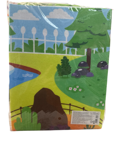 Плакат ігровий C 73105 фетрова карта липучки гачки на стіну в пакеті 101х65 см