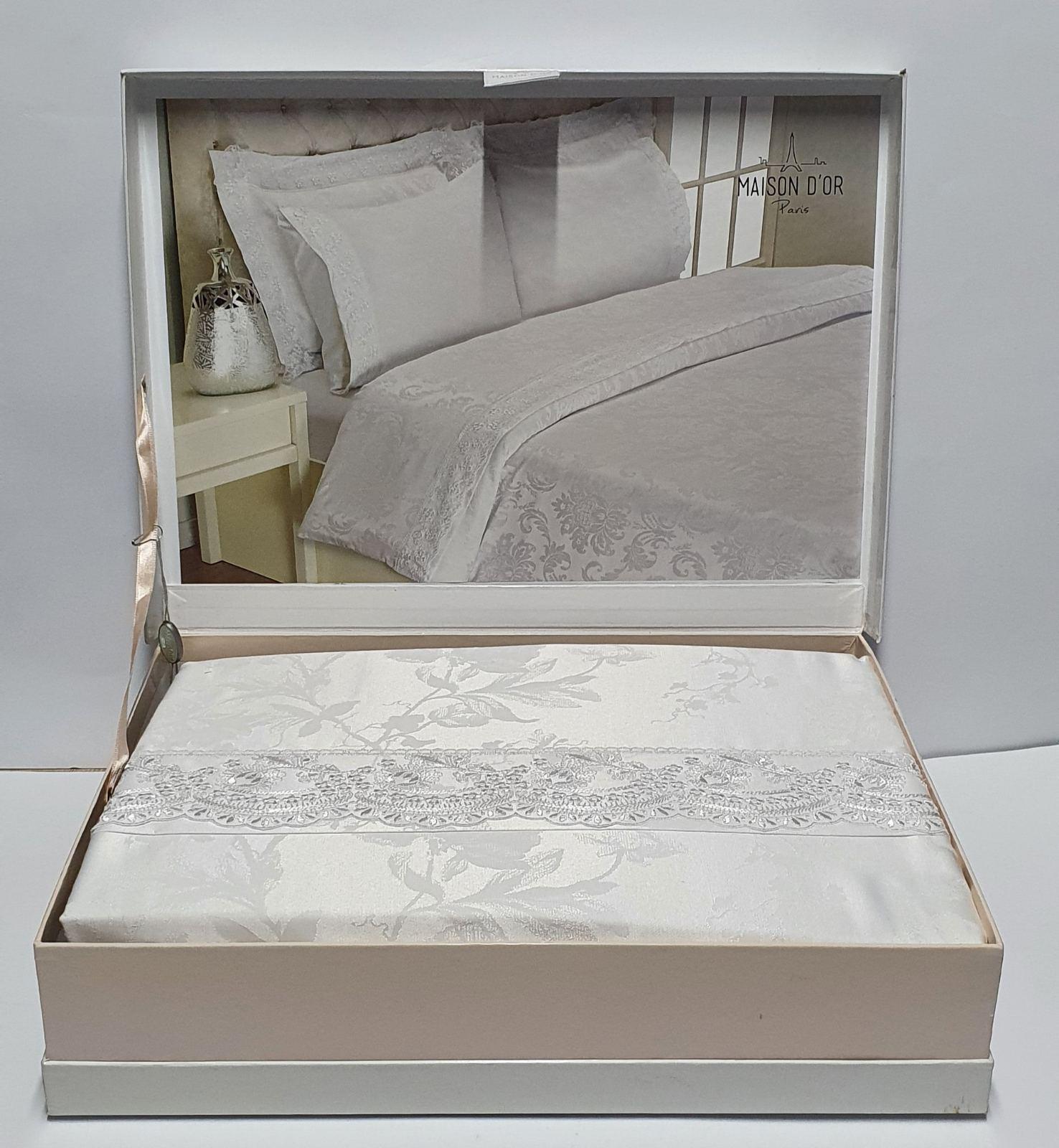 Комплект постельного белья Maison D'or семейный Neptun Beyaz (CN6690)