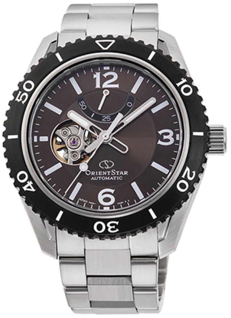 Наручний годинник чоловічий Orient Star RE-AT0102Y00B з сталевим корпусом/сапфіровим склом WR 200 м Коричневий (3124788953)