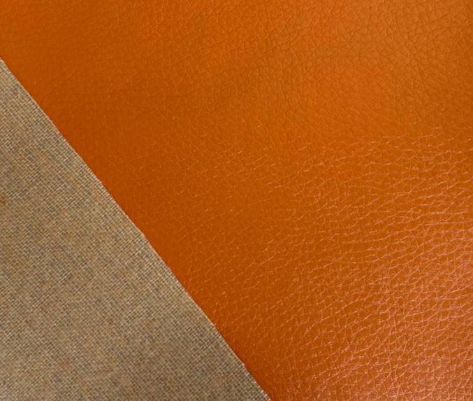Кожзаменитель мебельный обивочный с подкладкой 140 см Оранжевый (25685459) - фото 2 Кожзаменитель мебельный обивочный с подкладкой 140 см Оранжевый (25685459) - фото 2