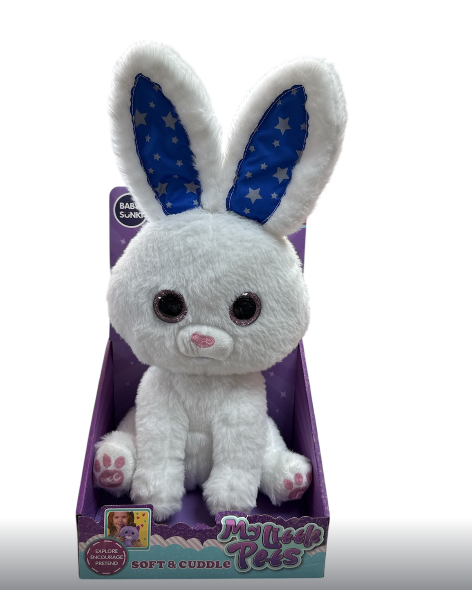 М'яка інтерактивна іграшка Кролик 1974-2 підсвічування запис голосу та мелодії в коробці