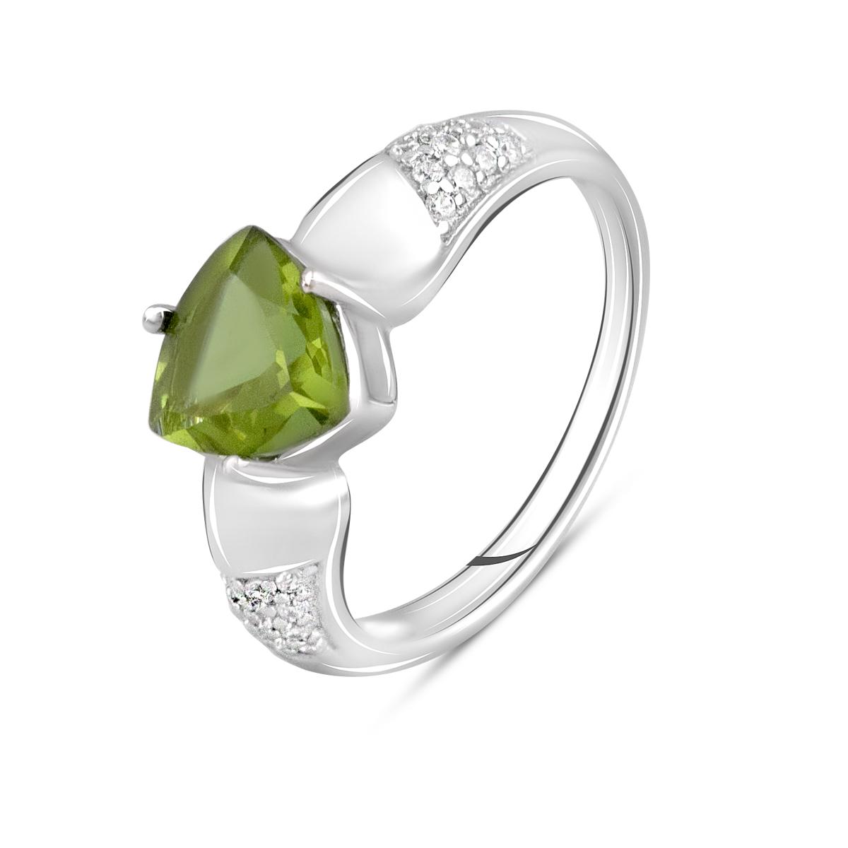 Кольцо серебряное с султанитом 1,88 ct 3,51 г р. 18 (2096344)