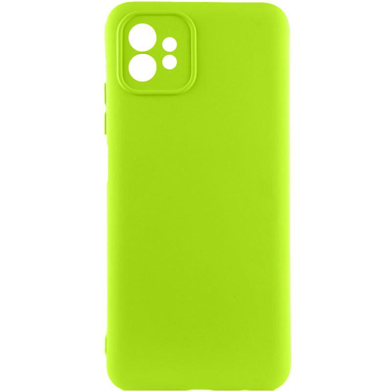 Противоударный чехол Silicone Cover Lakshmi Full Camera (A) для Motorola Moto G32 Салатовый / Neon Green