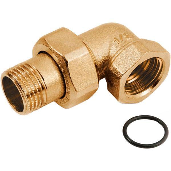Муфта угловая американка General Fittings В/Н 1/2'' латунь с прокладкой (2700.I4)