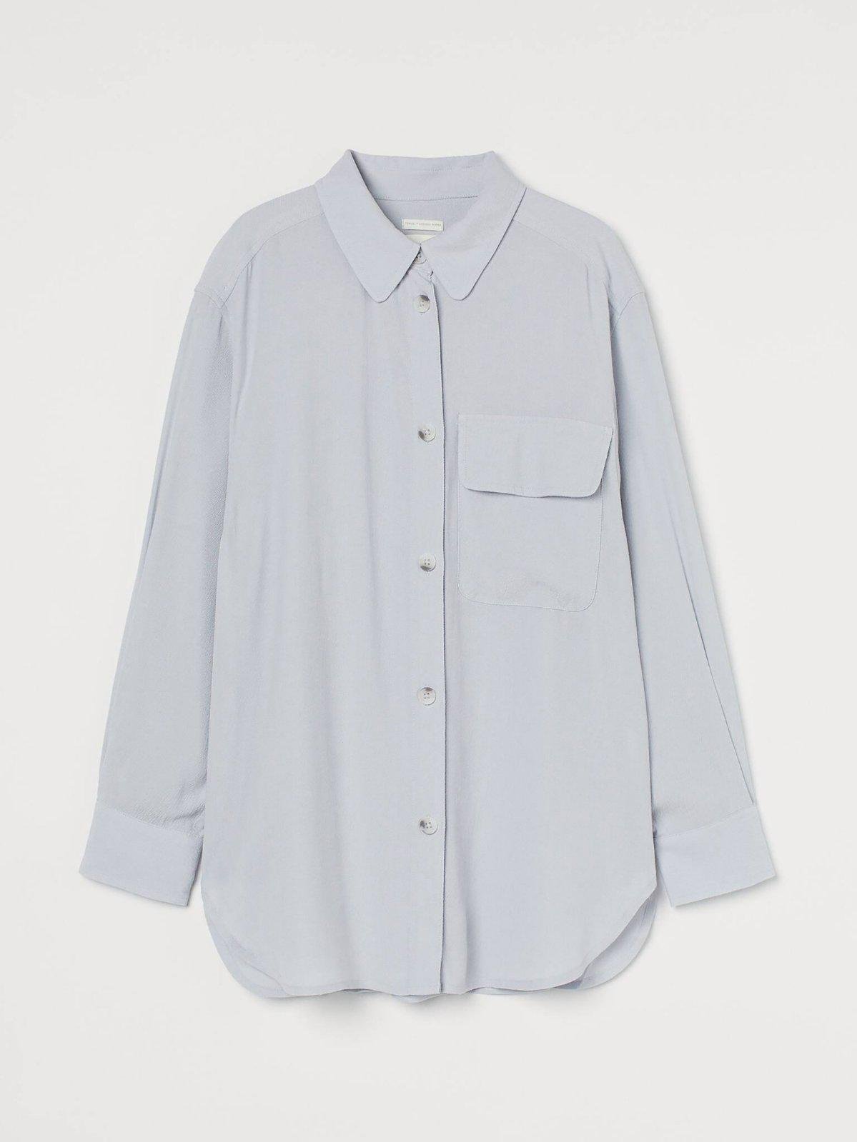 Рубашка-жакет S Светло-голубой (9879723wer)