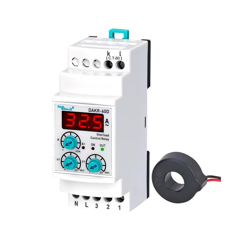 Однофазная реле нагрузки Samwha с автоматическим сбросом 63А (DAKR-60D)