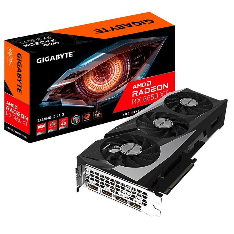Видеокарта Gigabyte AMD Radeon RX 6650 XT 8 GB GDDR6 Gaming OC (GV-R665XTGAMING OC-8GD)