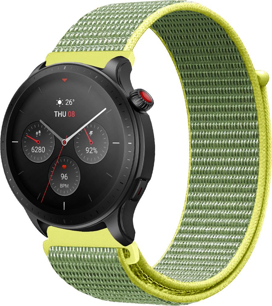 Ремінець нейлоновий Sport Loop для Amazfit GTR 4 22 мм Gray/Yellow (31091-63) Ремінець нейлоновий Sport Loop для Amazfit GTR 4 22 мм Gray/Yellow (31091-63)