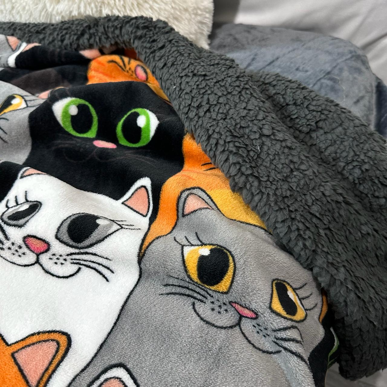 Плед-покрывало двустороннее с рисунком 150х210 см Серый (PL-1.5-6) - фото 3 Плед-покрывало двустороннее с рисунком 150х210 см Серый (PL-1.5-6) - фото 3