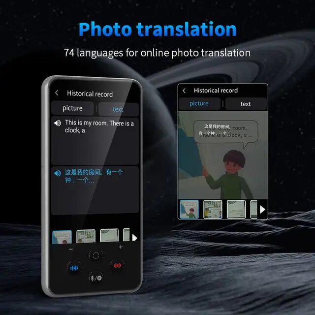 Переводчик электронный голосовой Translator S85 Pro ChatGPT нейронный перевод 138 языков/19 оффлайн языков - фото 7