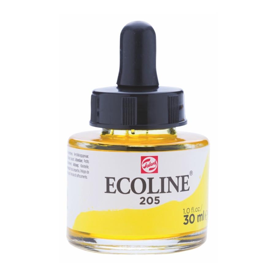 Краска акварельная жидкый Rosa Ecoline 30 мл 3 шт. 205 Желтый лимонный (8712079406950 11252051)