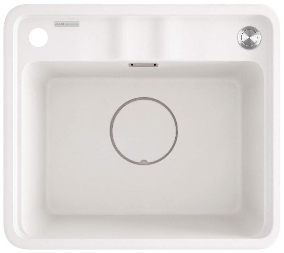 Мойка кухонная Deante ZKM_A103 гранитная прямоугольная 500x440 мм Белый (25969945)