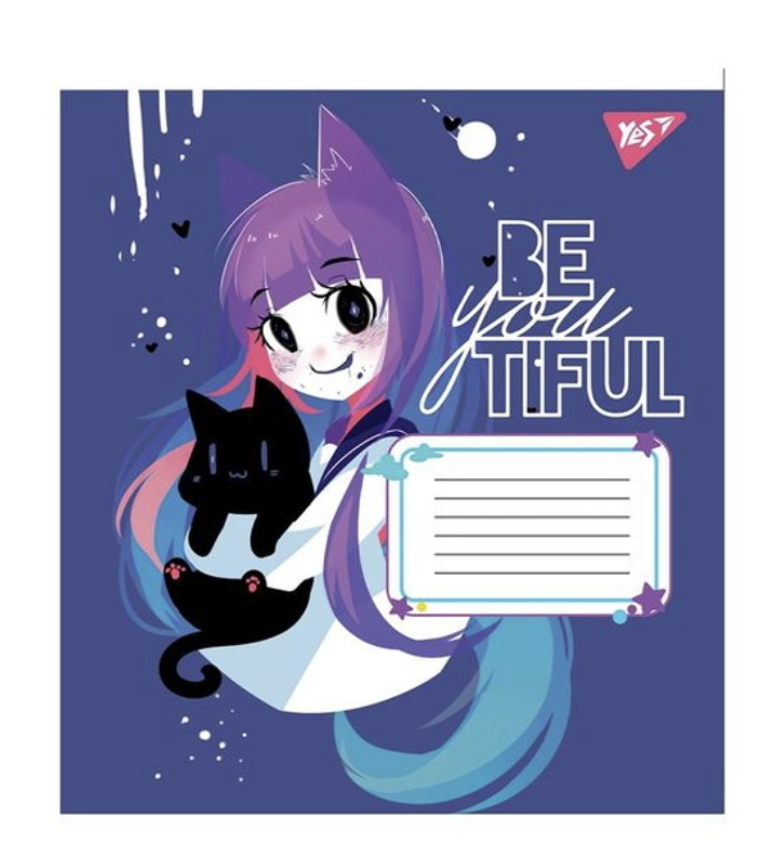 Тетрадь ученическая YES BeYouTiful А5/12 лин. (766541) Тетрадь ученическая YES BeYouTiful А5/12 лин. (766541)