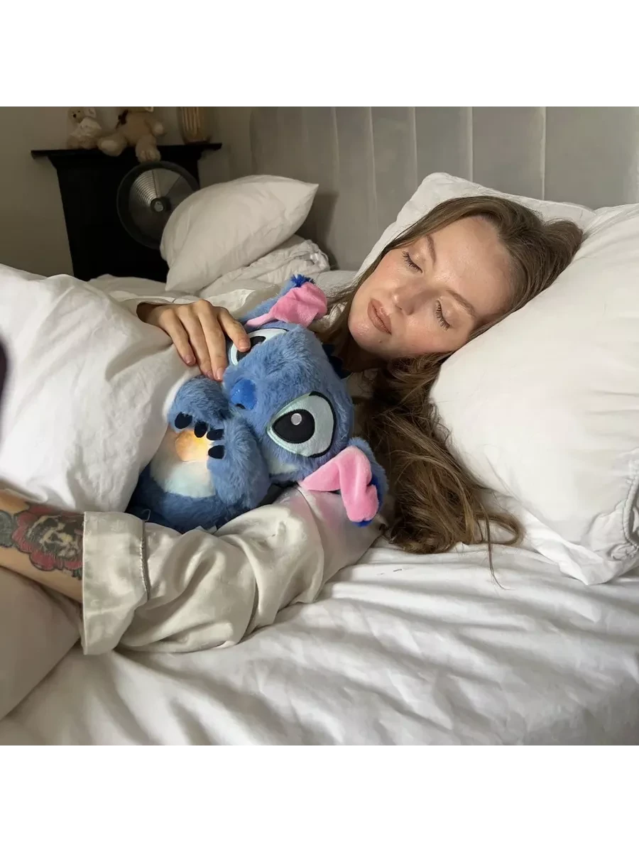 М'яка іграшка Стіч музична з підсвічуванням 27 см Синій (2549773963) - фото 4