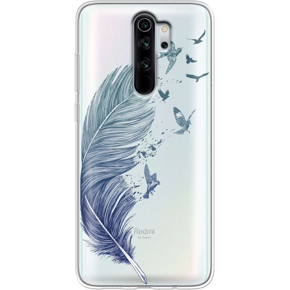 Чехол Boxface Xiaomi Redmi Note 8 Pro Feather Прозрачный силикон (38222-cc38-38222)