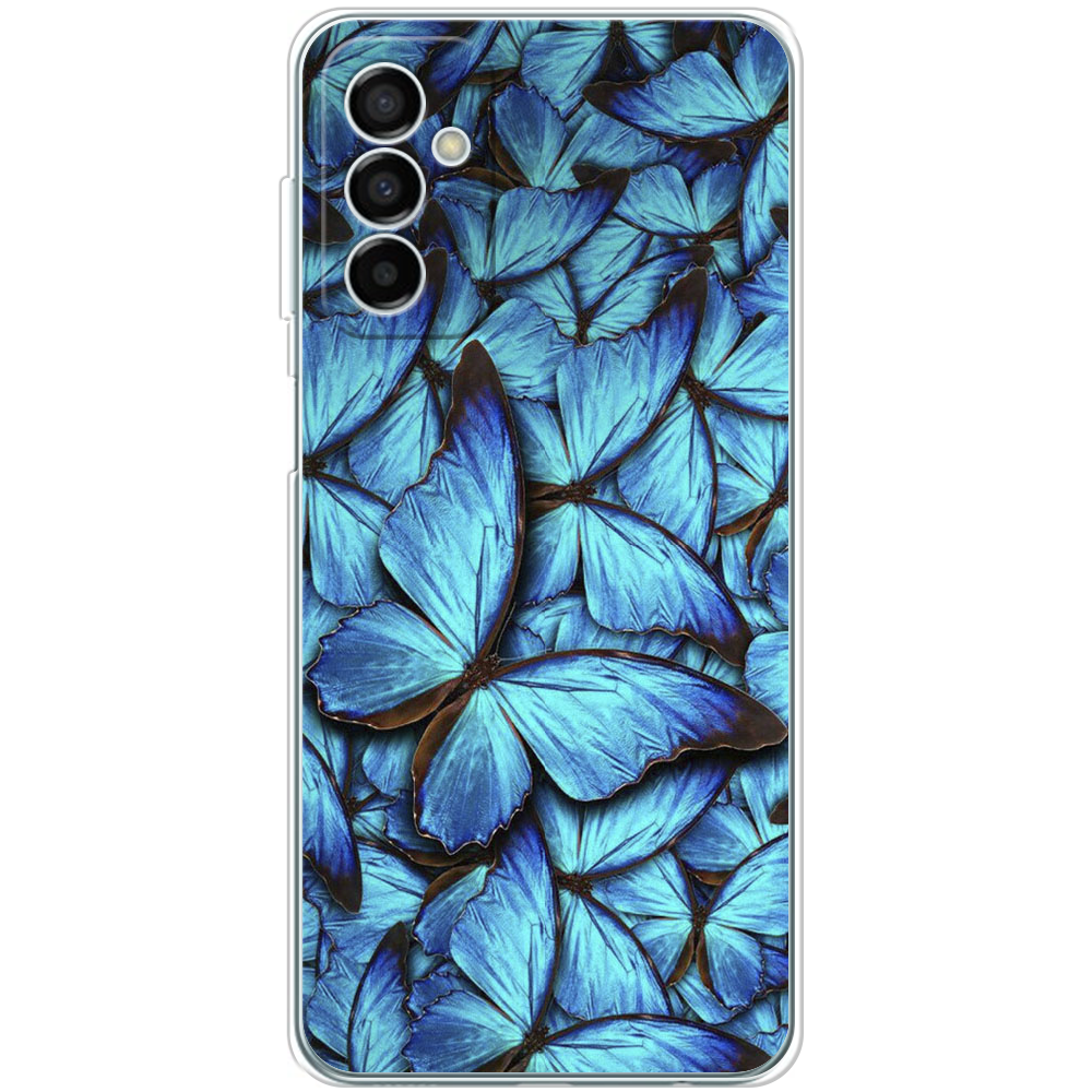 Чехол BoxFace Samsung Galaxy M23 5G (M236) лазурные бабочки Прозрачный силикон (44471-up1550-44471)