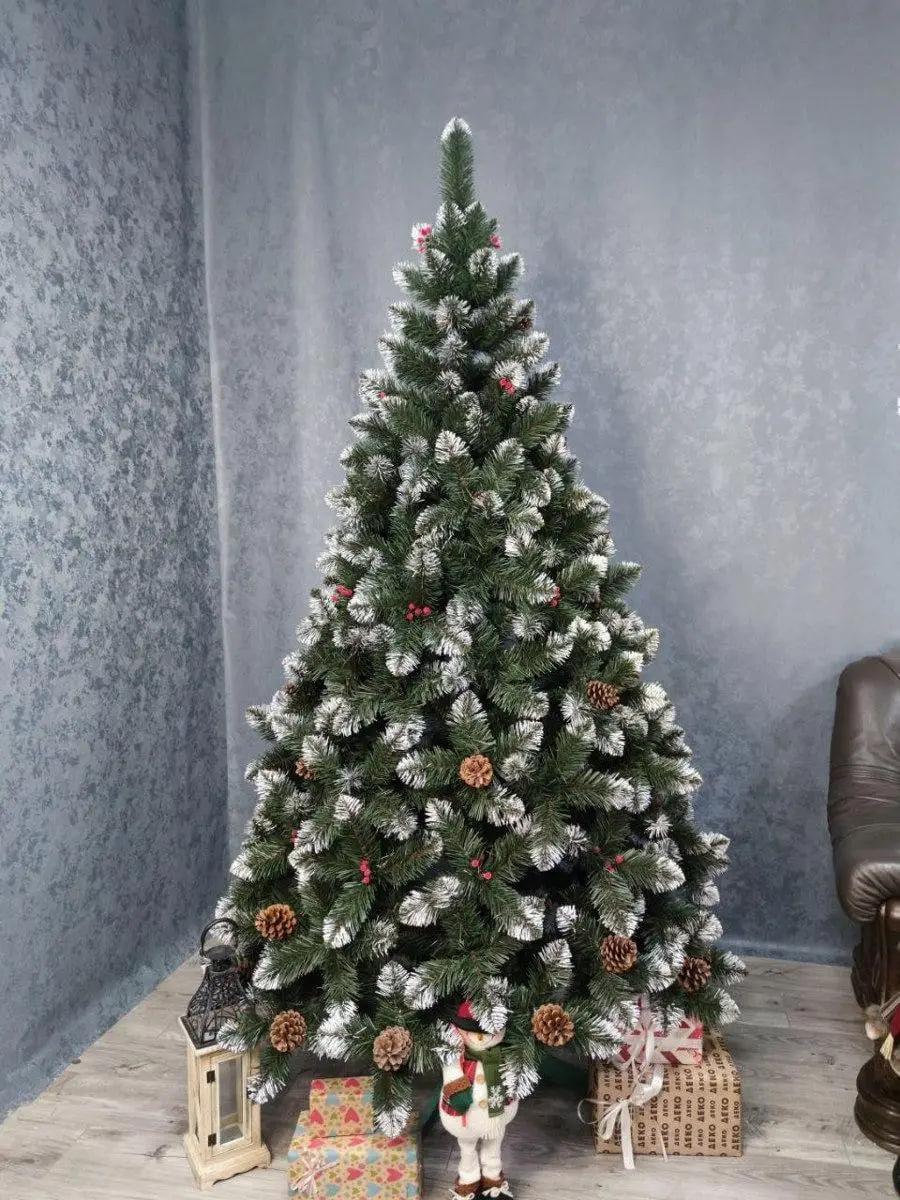 Искусственная елка SGX Кармен с шишками и калиной 2,5 м Зеленый (2265759881)