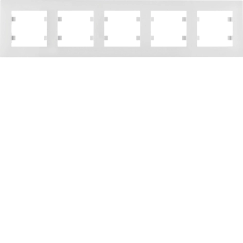 Рамка пятиместная горизонтальная Hager Lumina Intens Белый (WL5750)