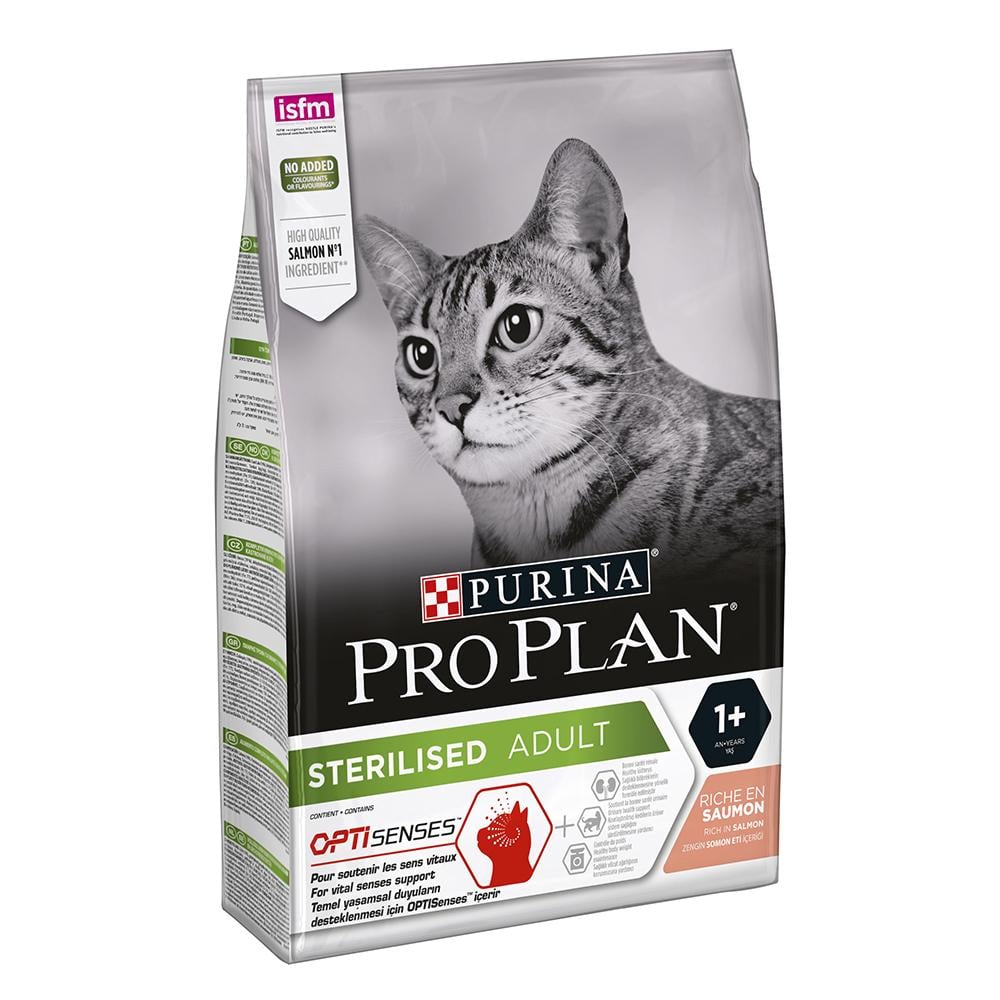 Сухой корм для котов Purina Pro Plan Sterilised Senses Salmon - 10 кг