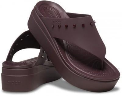 В'єтнамки жіночі для пляжу Crocs Brooklyn Studded Flip р. 40-41 Бордовий (18400)