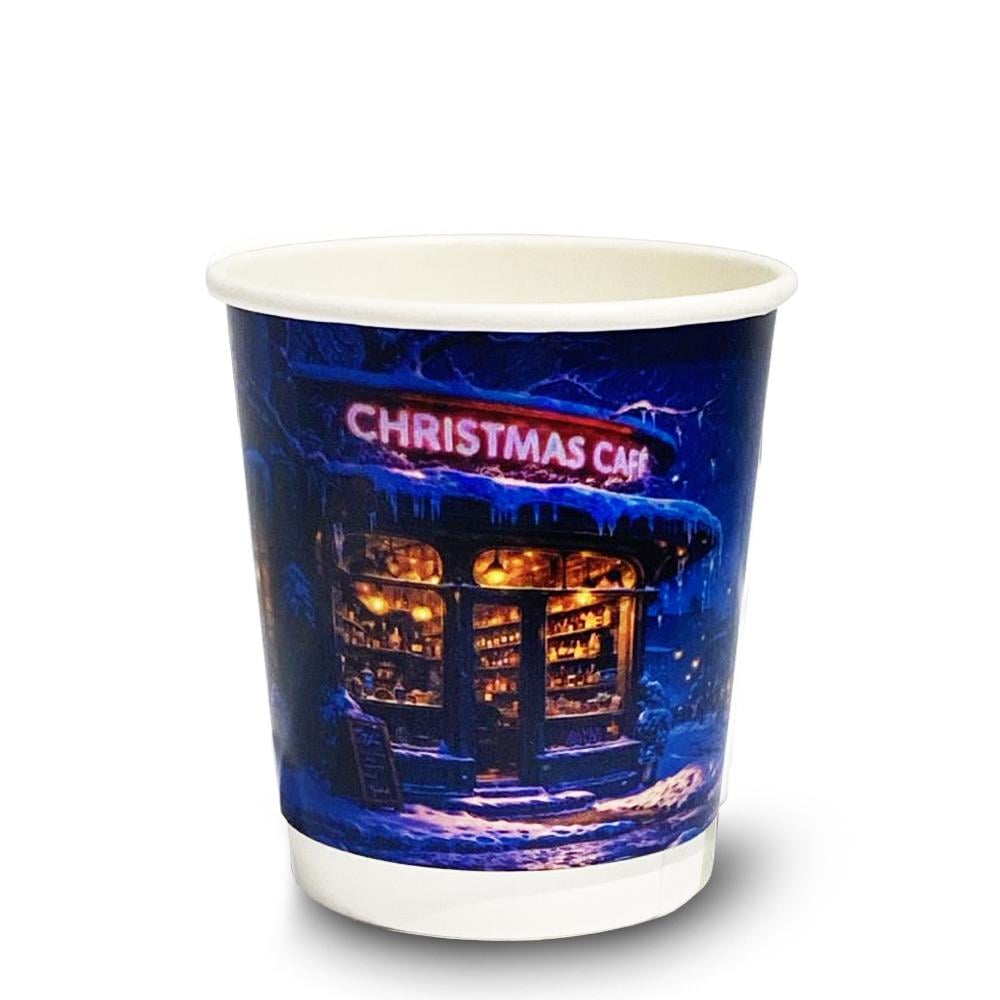 Стакани паперові WINTER TIME двошарові 185 мл 100 шт.