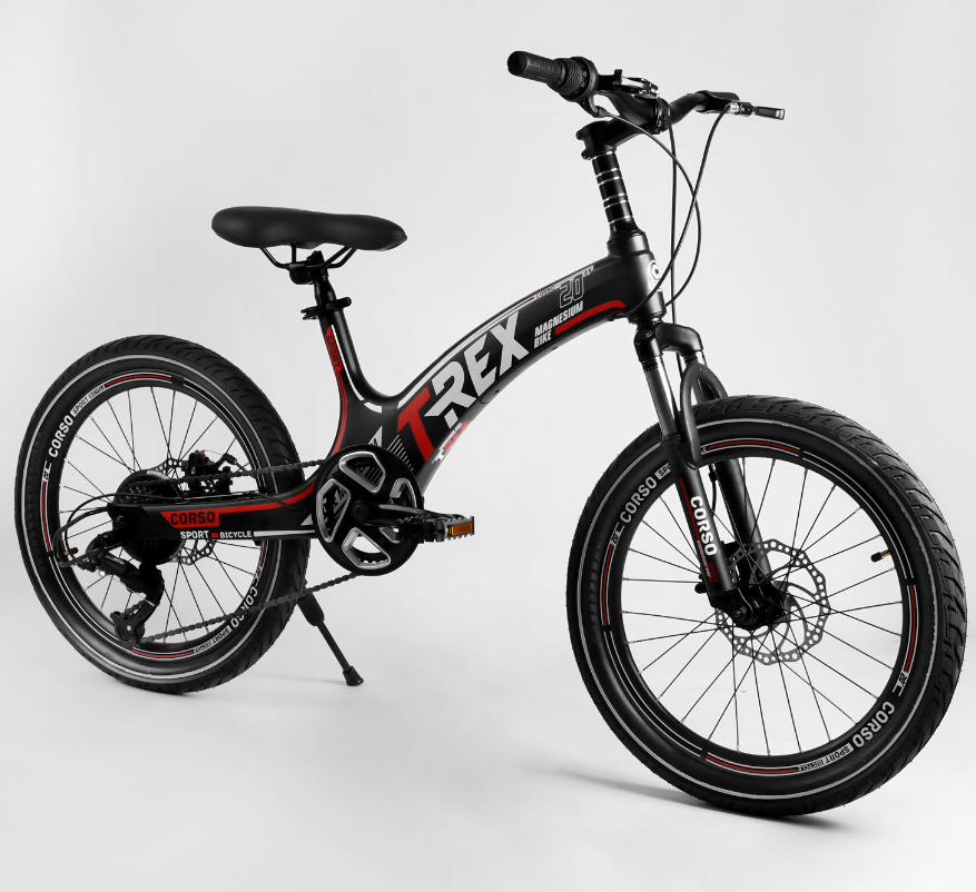 Велосипед спортивный Corso 20'' T-Rex 41777 магниевая рама/оборудование MicroShift/7 скоростей