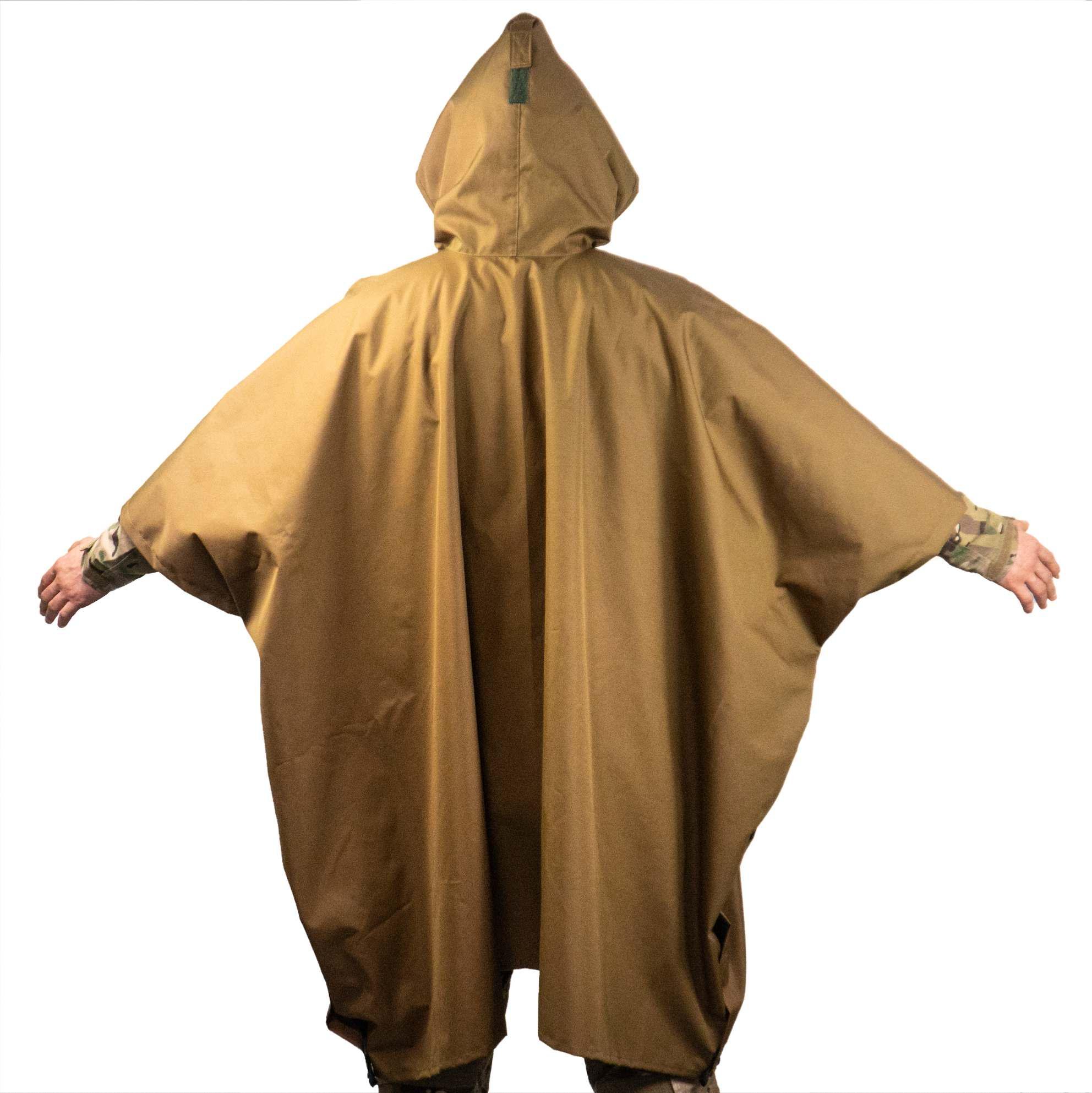 Дождевик-пончо тент универсальный Койот - фото 11