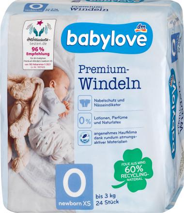 Подгузники Babylove premium 0 до 3 кг 24 шт. - фото 1