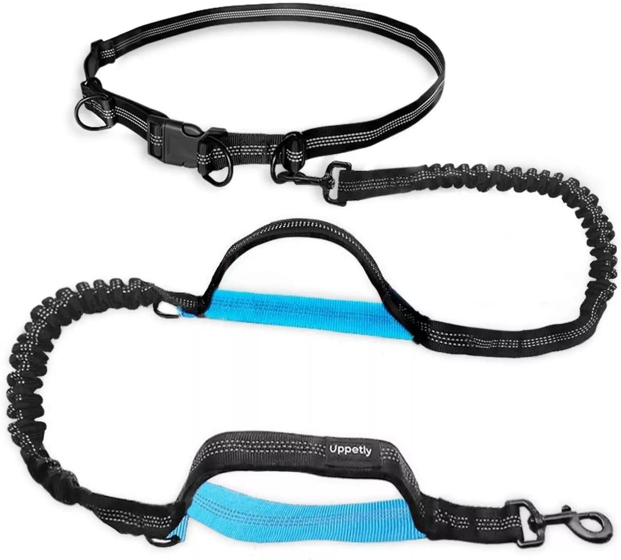 Поводок-пояс собачий Harness 160-260 см для бега с собакой Голубой (1628558647)