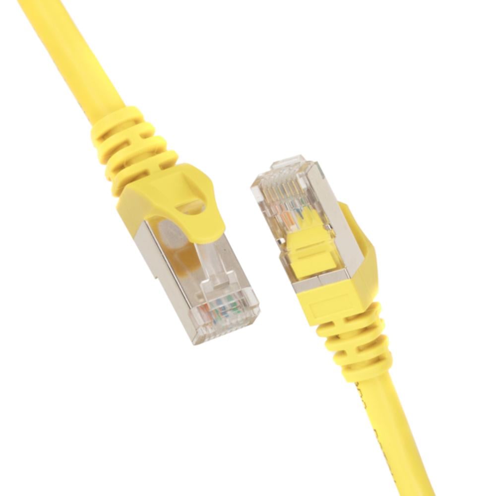 Патч-корд 2E САТ 6 S-FTP 26AWG RJ45 7/0,16 Cu PVC 1 м Желтый (2E-PC6SFTPCOP-100YLW) - фото 1