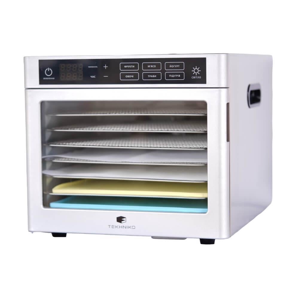 Дегидратор бытовой Tekhniko DH-06F-SS 8 лотков 30x28 см (DH-08F-SS) - фото 3 Дегидратор бытовой Tekhniko DH-06F-SS 8 лотков 30x28 см (DH-08F-SS) - фото 3
