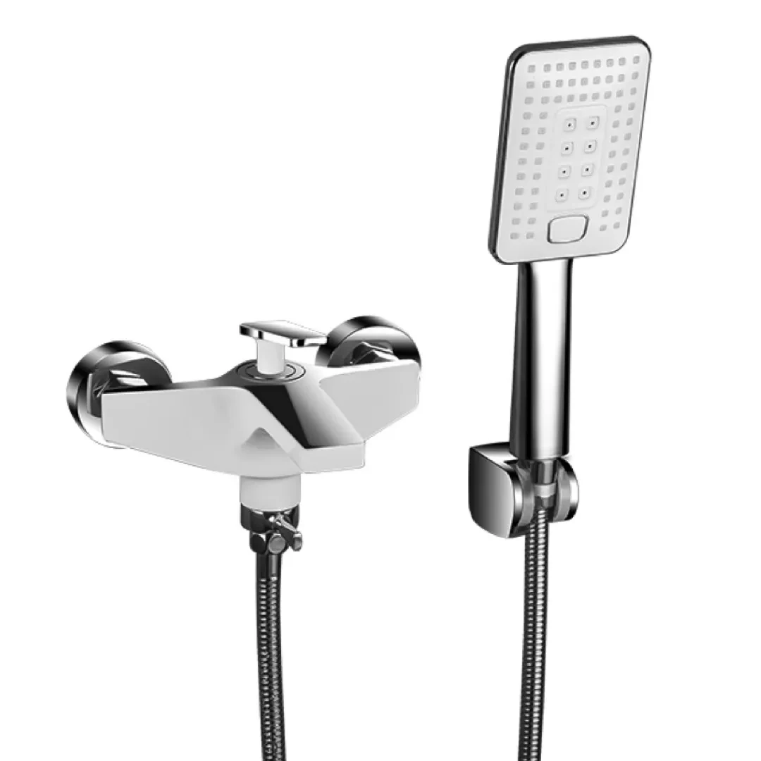 Смеситель для ванны Frap H58 F3258 с душевым гарнитуром Белый/Хром (2465586944)