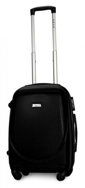 Валіза пластикова Fly 310 S на 4 колесах Чорний (CEKRBFL310SM4CER) - фото 3