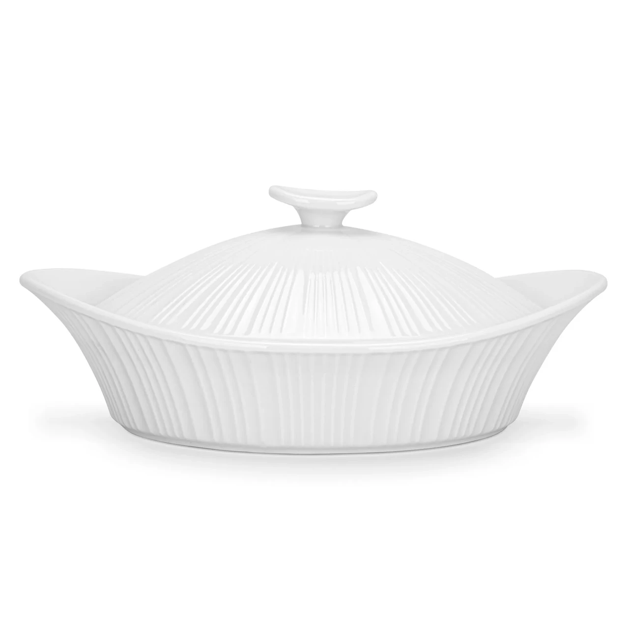 Форма овальная для запекания Fissman Horeca 25x20,5x8 см 1200 мл с крышкой из фарфора (14179) - фото 2 Форма овальная для запекания Fissman Horeca 25x20,5x8 см 1200 мл с крышкой из фарфора (14179) - фото 2