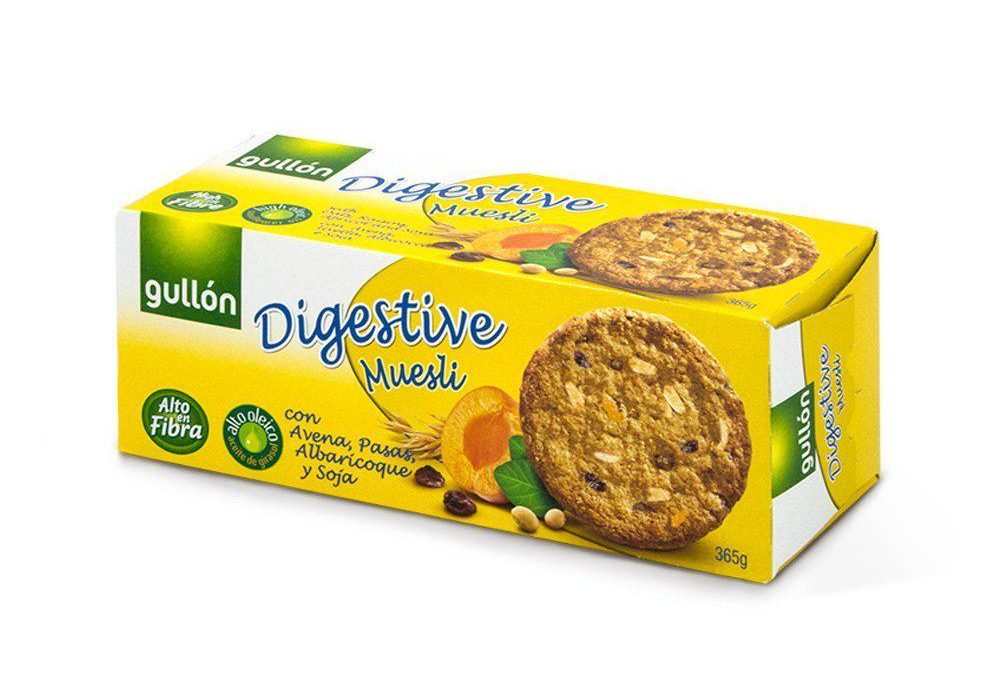 Печиво Gullon Digestive Muesli вівсяне із сухофруктами 365 г (Ц-203)