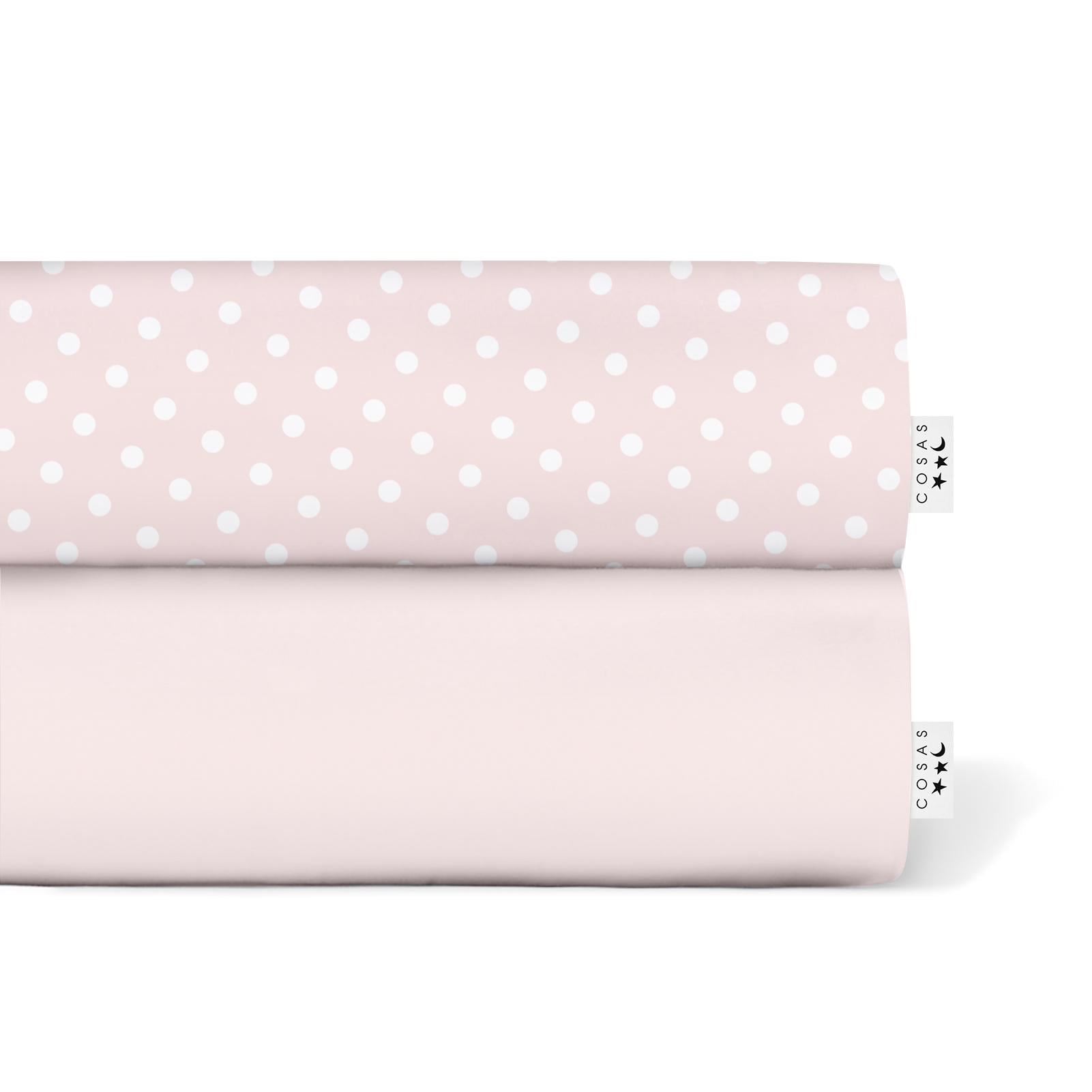 Набор простыней на резинке Cosas 180х200х20 см 2 шт. Rose/Dots Rose (4822052059012)