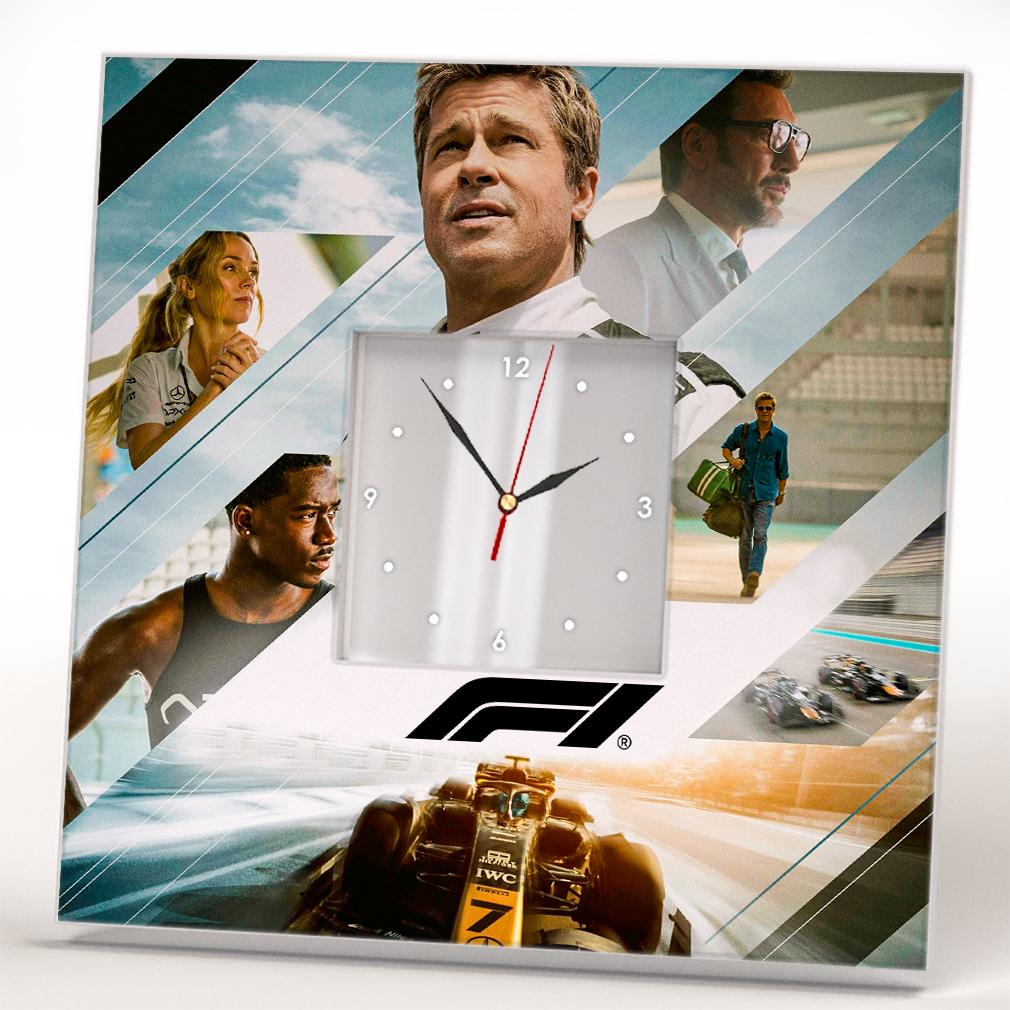 Часы Фильм ''Формула F1'' Брэд Питт 260x260 мм (C04646)