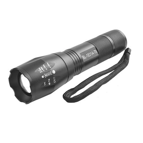 Фонарик ручной 1831A/1813A-T6 mini 3хААА zoom Черный (576173)