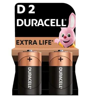 Набор батареек Duracell D LR20 MN1300 2 шт. (32620928)