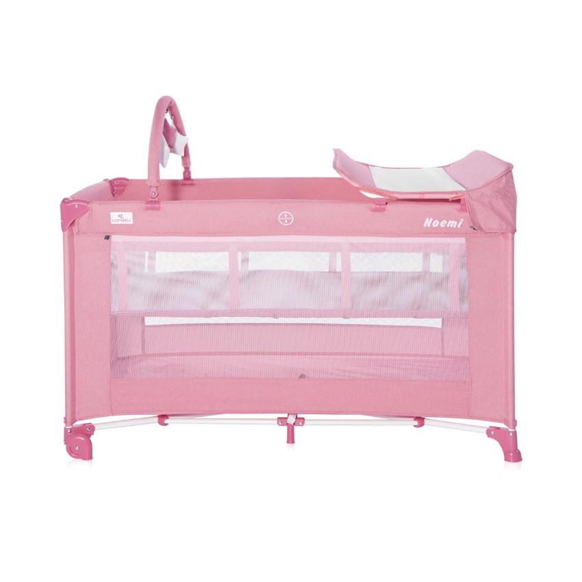 Ліжко-манеж Lorelli Noemi 2 Layers Plus Рожевий (10080562151) - фото 2 Ліжко-манеж Lorelli Noemi 2 Layers Plus Рожевий (10080562151) - фото 2