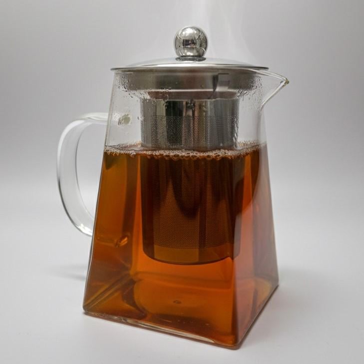 Чайник заварочный ГРАНИ с металлическим ситом из жаропрочного стекла для газовых и электрических плит 950 мл (31951451) Чайник заварочный ГРАНИ с металлическим ситом из жаропрочного стекла для газовых и электрических плит 950 мл (31951451)