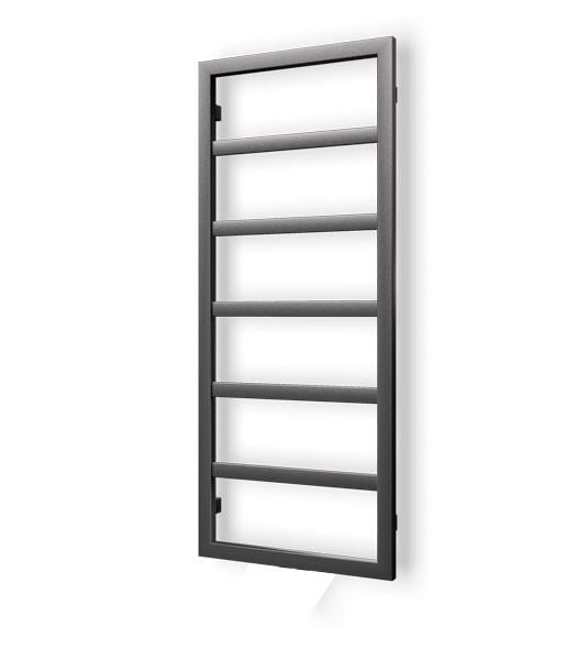 Полотенцесушитель водяной Enix Boston CARBON структурный 1120x555 мм Черный