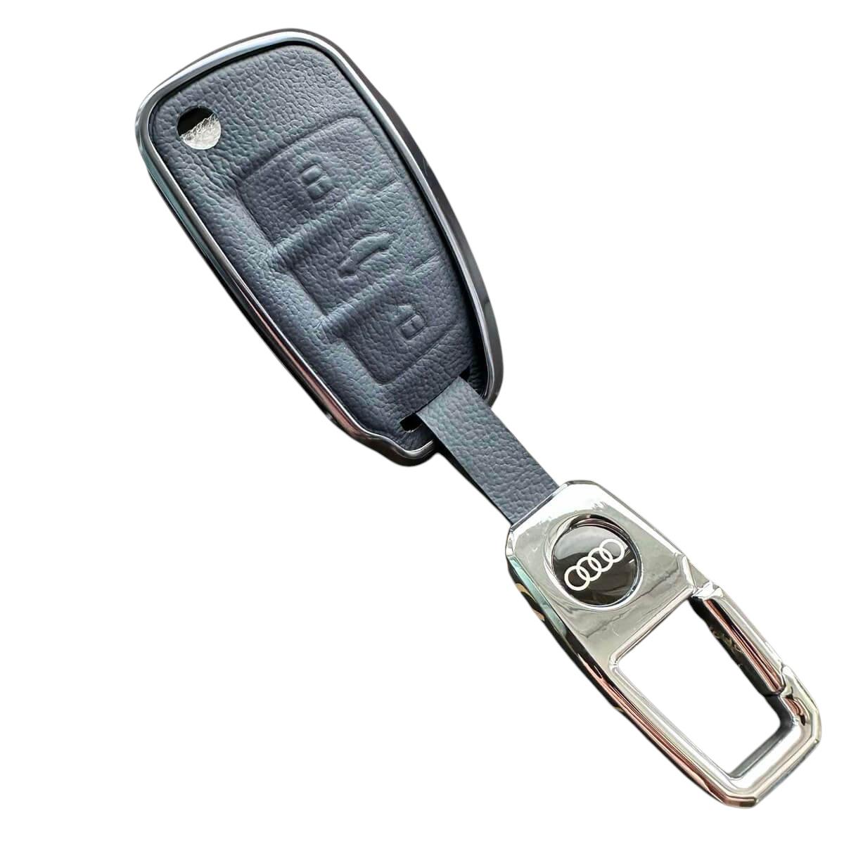 Чехол для ключа алюминиевый Audi (au1albl)