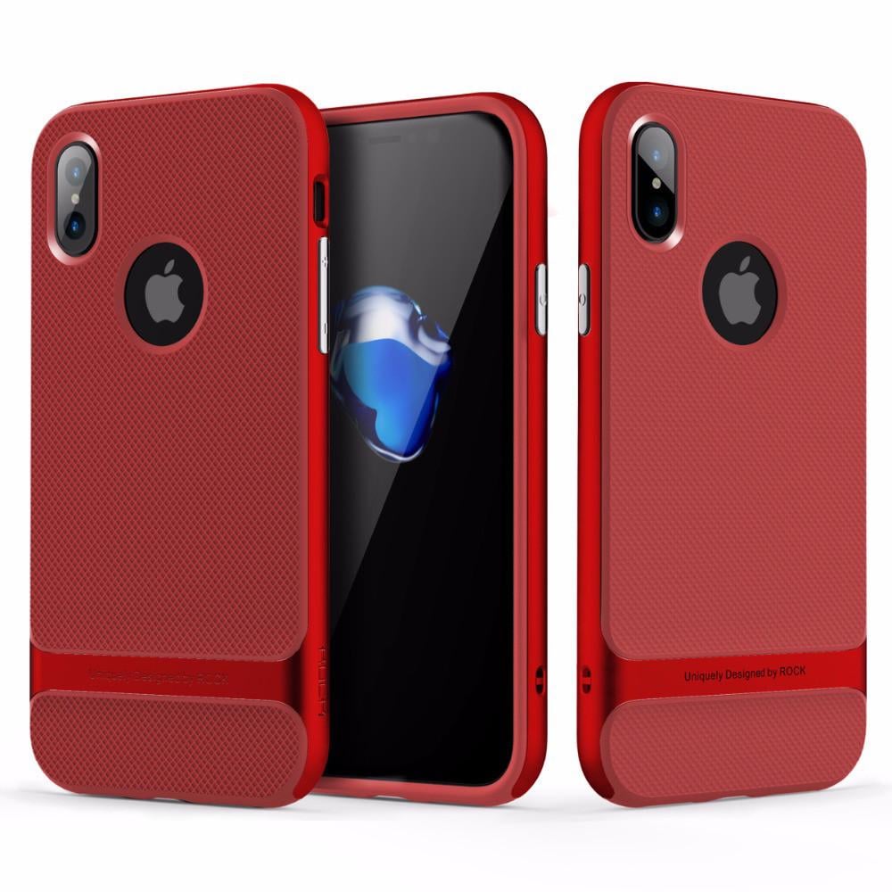 Чохол накладка Rock Royce series for iPhone X, Red - фото 4